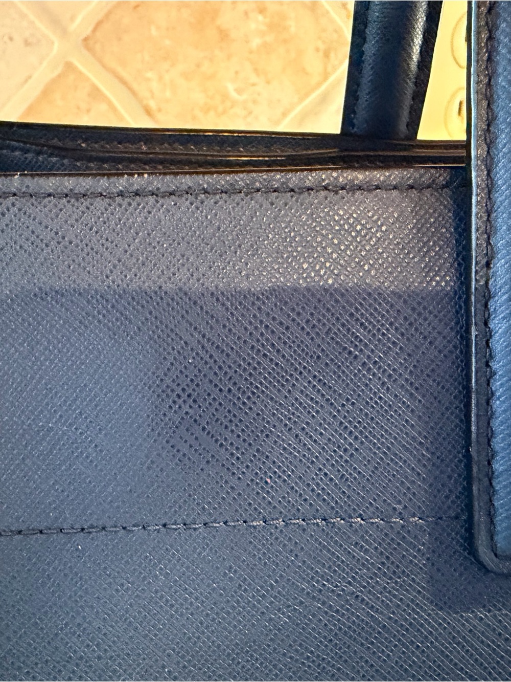 PRADA Saffiano Leather Triple compartment Bag-blue - Picture 2 of 16